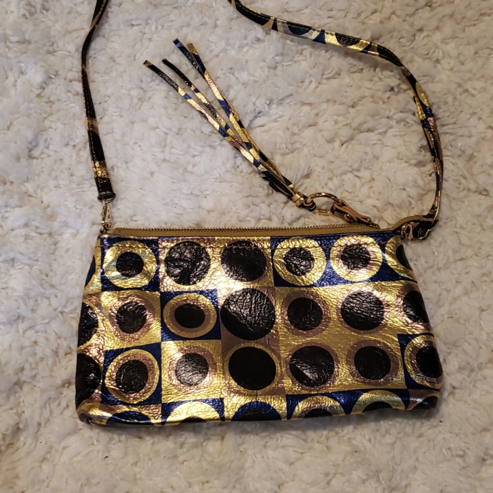 Hobo The Original Metallic Geometric Print Purse